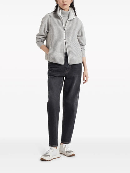 Tapered-Leg Jeans