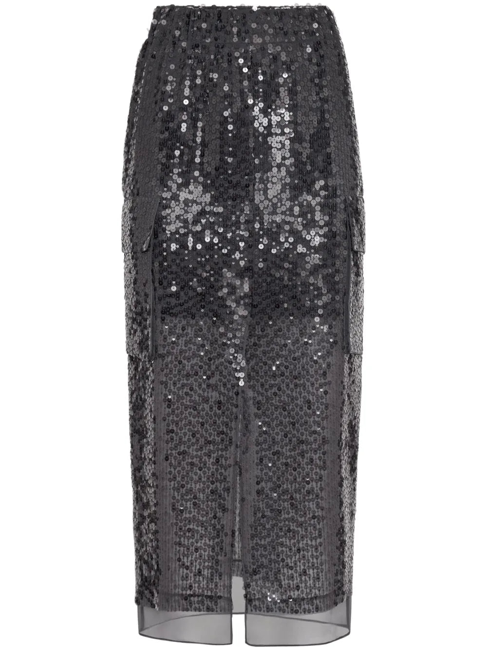 Sequinned High-Waist Skirt