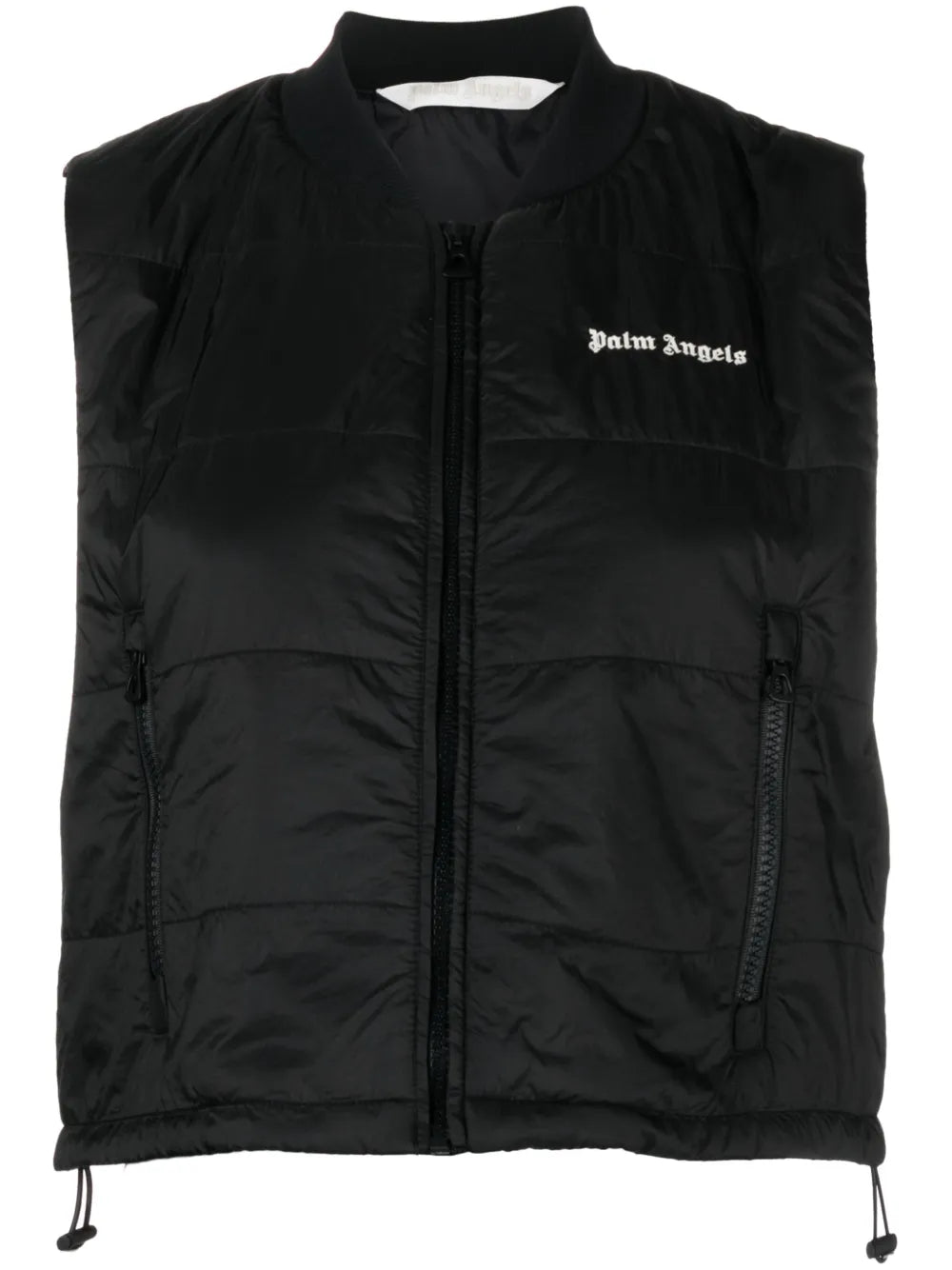 Logo-Embroidered Cropped Gilet