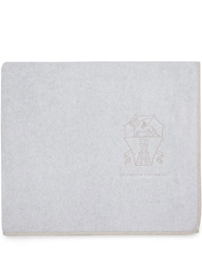 Logo-Embroidered Beach Towel