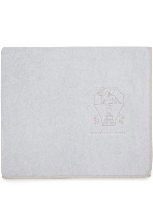 Logo-Embroidered Beach Towel