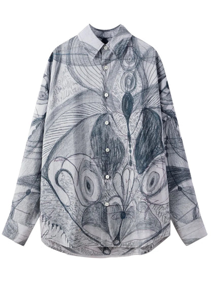Angkasapura Button-Up Silk Shirt