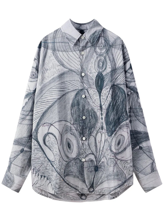 Angkasapura Button-Up Silk Shirt