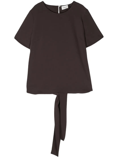 Rear Tie-Fastening Blouse