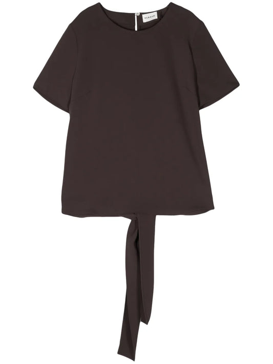 Rear Tie-Fastening Blouse