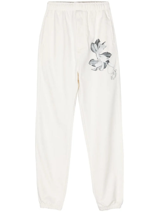 Floral-Print Track Pants