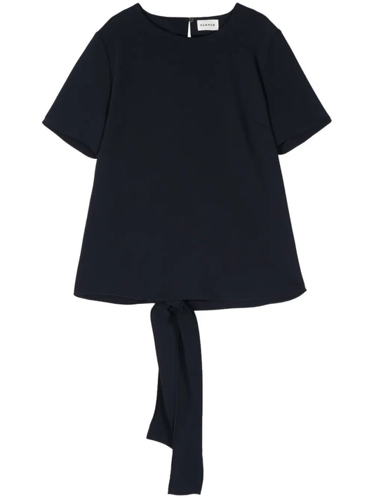 Rear Tie-Fastening Blouse