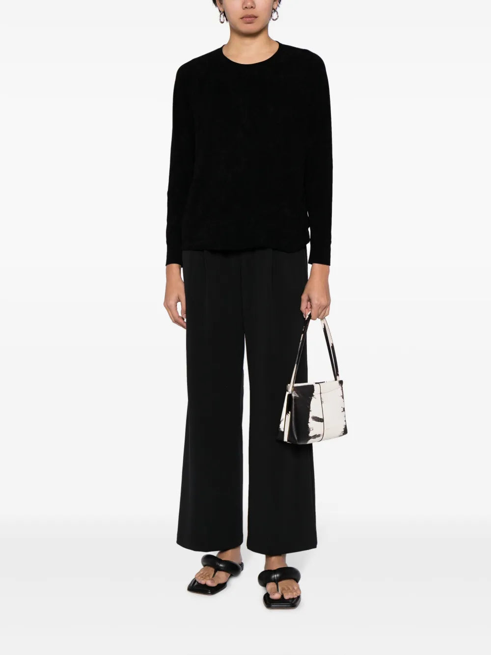 Long-Sleeve Velvet Sweatshirt