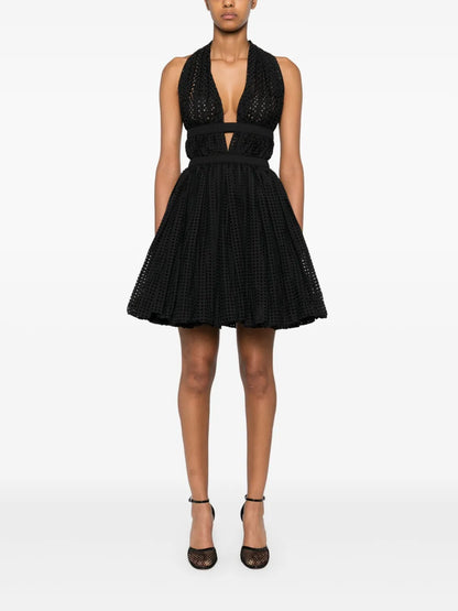 Perforated Mini Dress