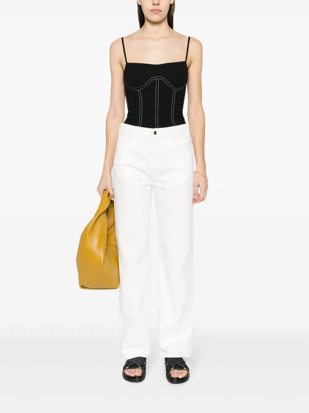 Low-Rise Flared Jeans