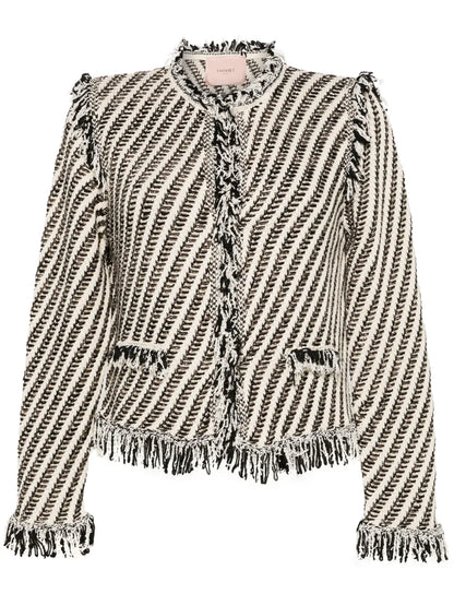 Fringed Jacquard Jacket