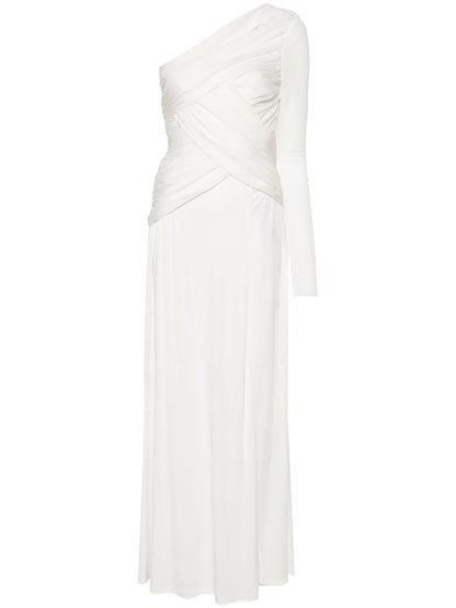 One-Shoulder Drapped Dress