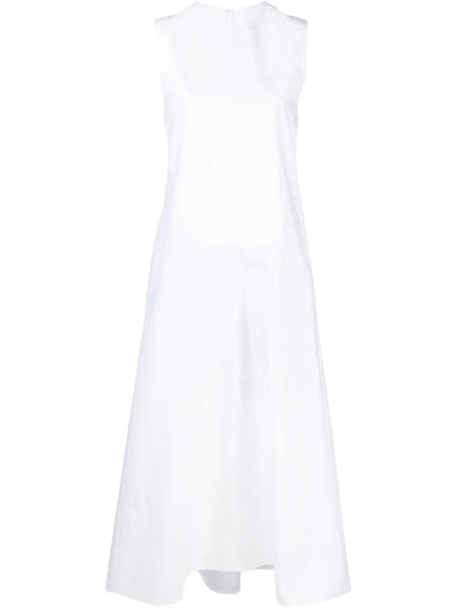 Panelled Poplin Maxi Dress