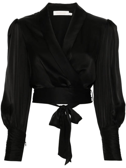 Wraparound Silk Top
