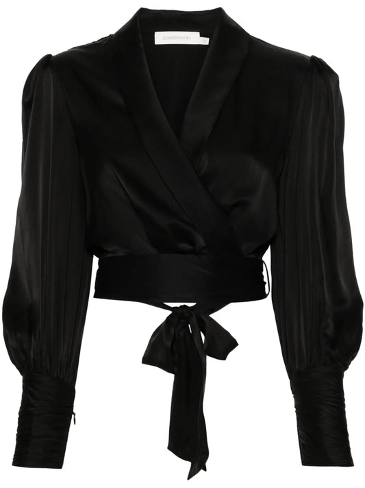 Wraparound Silk Top