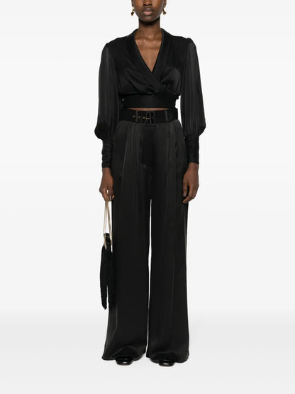 Wraparound Silk Top