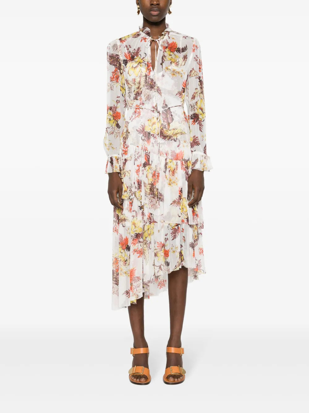 Matchmaker Tiered Midi Dress