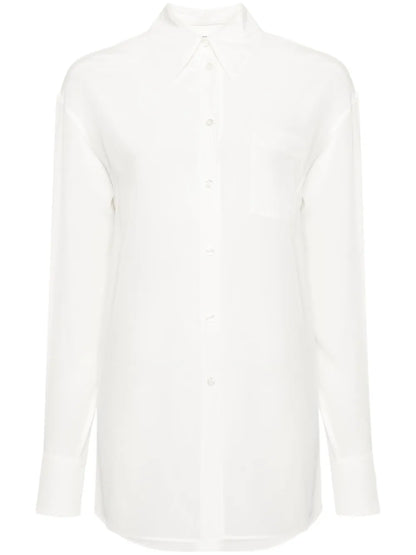 Crepe De Chine Silk Shirt