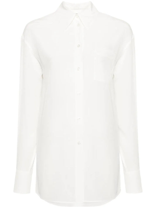 Crepe De Chine Silk Shirt