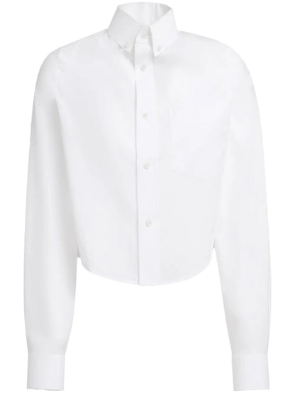 Cropped Cotton Shirt