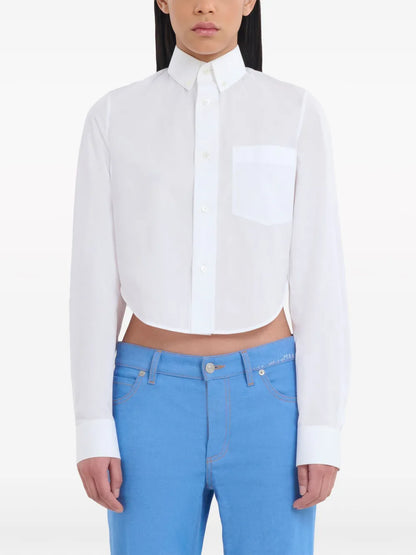 Cropped Cotton Shirt