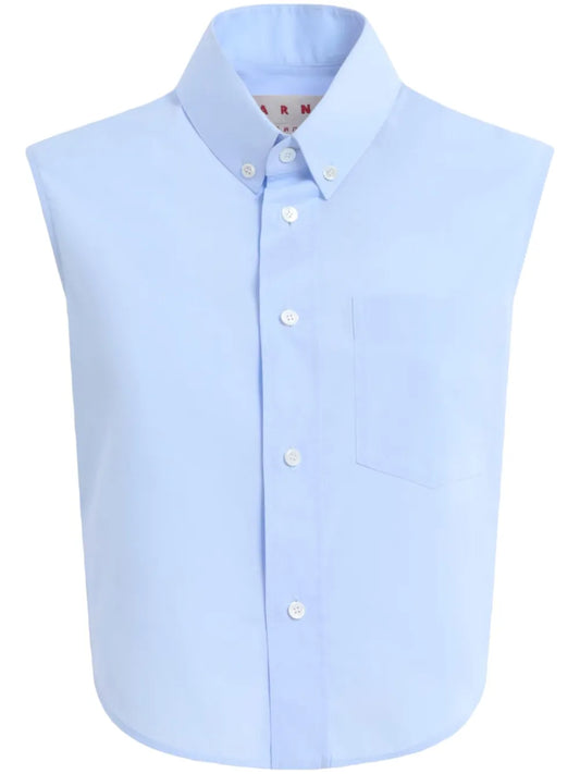 Sleeveless Cotton Shirt