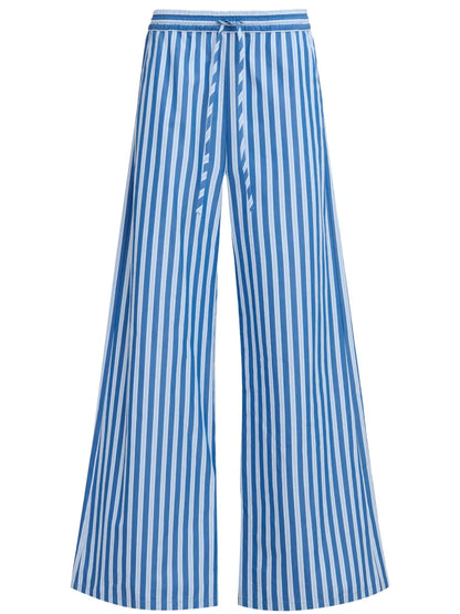 Striped Wide-Leg Trousers