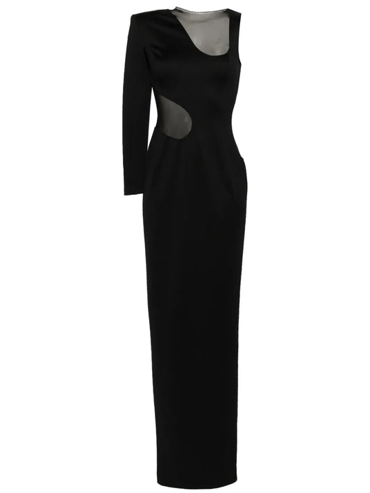 Asymmetric Cut-Out Gown