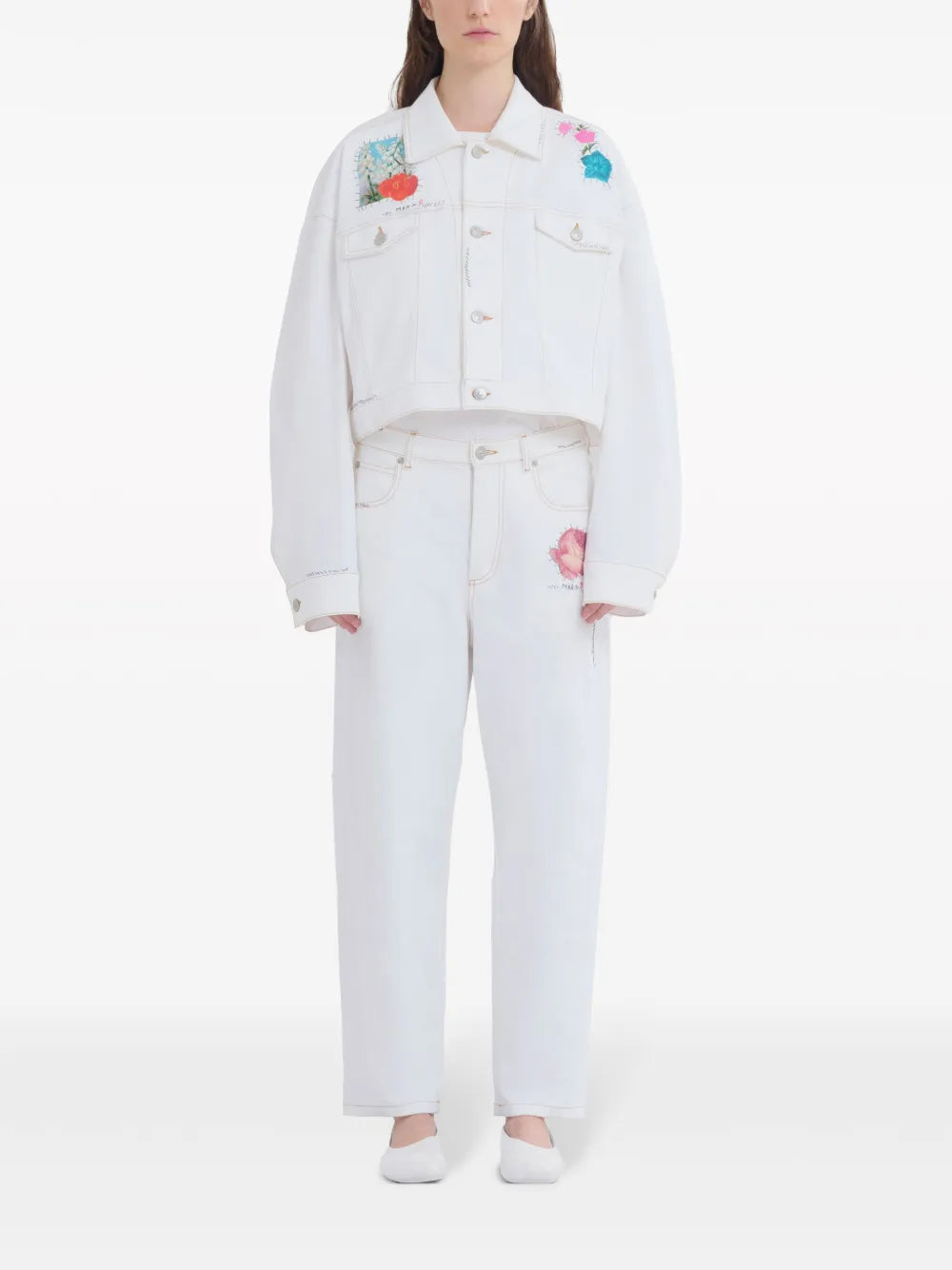 Appliqué-Detail Logo-Embroidered Jacket