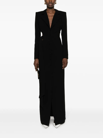 Cut-Out Tailored-Design Gown