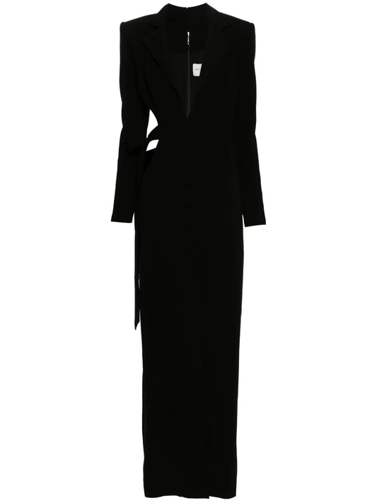 Cut-Out Tailored-Design Gown
