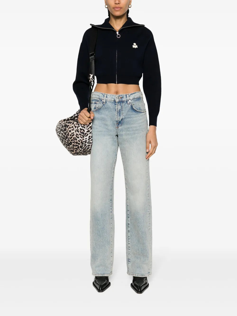 Oxane Logo-Embroidered Cardigan