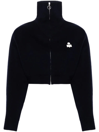 Oxane Logo-Embroidered Cardigan