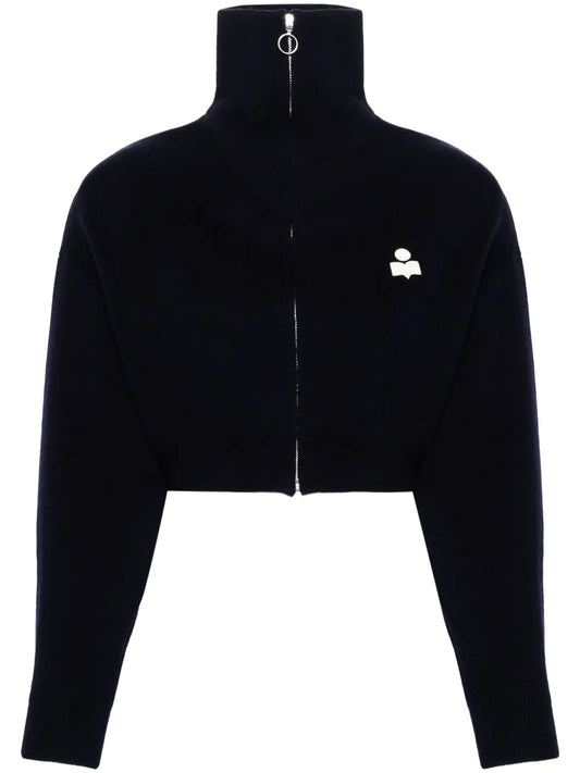 Oxane Logo-Embroidered Cardigan
