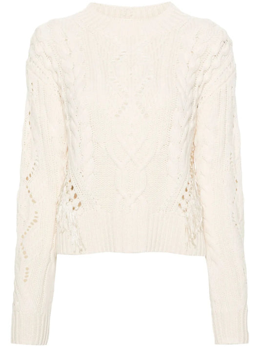 Cable-Knit Merino-Blend Jumper