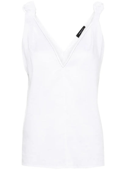 V-Neck Linen Blouse