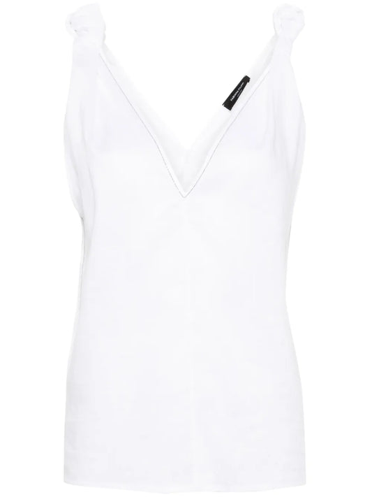V-Neck Linen Blouse
