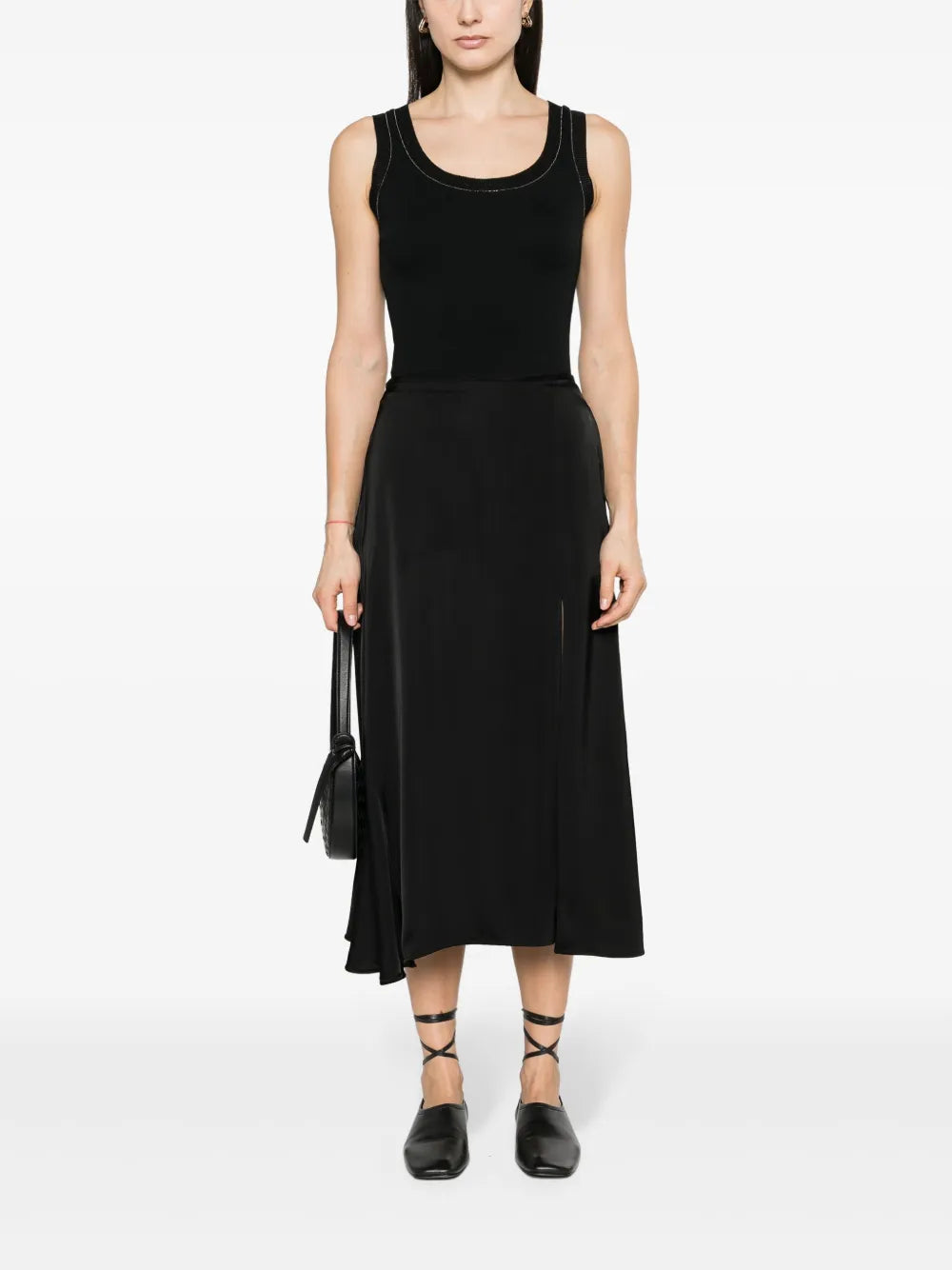 Studed Scoop-Neck Tank Top