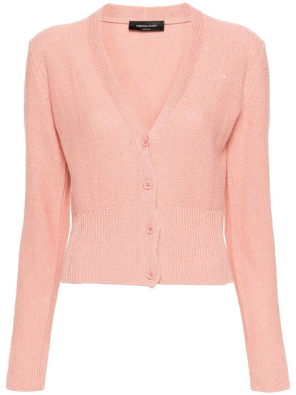 Sequin-Embellished Cardigan
