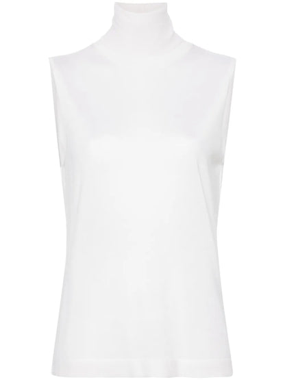 Roll-Neck Sleeveless Jumper
