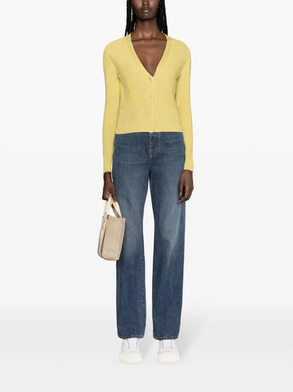 V-Neck Sequin-Embellished Cardigan