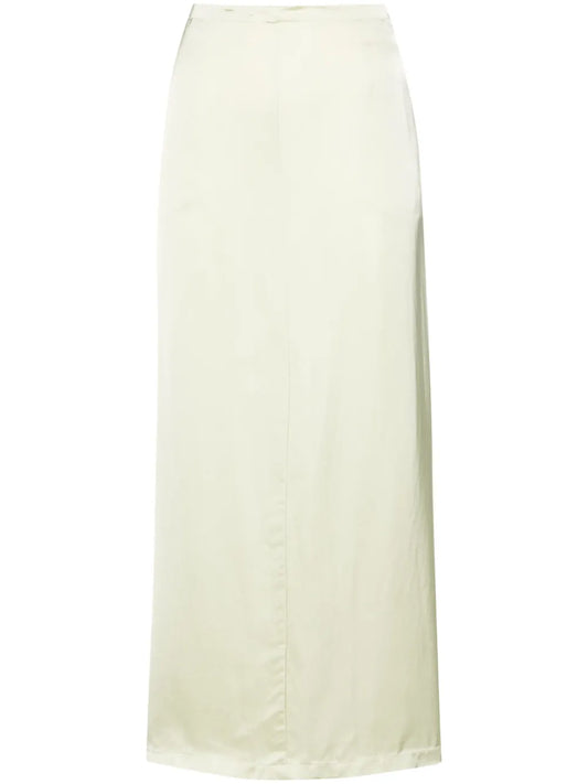 Drawstring-Waist Maxi Skirt