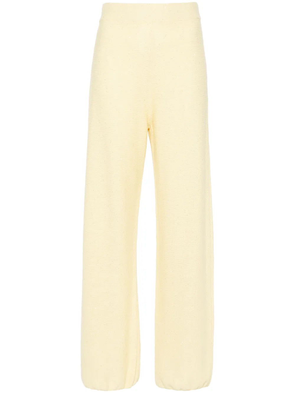 Sequin-Embellished Knitted Trousers