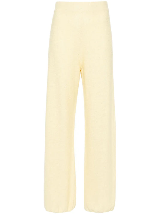 Sequin-Embellished Knitted Trousers