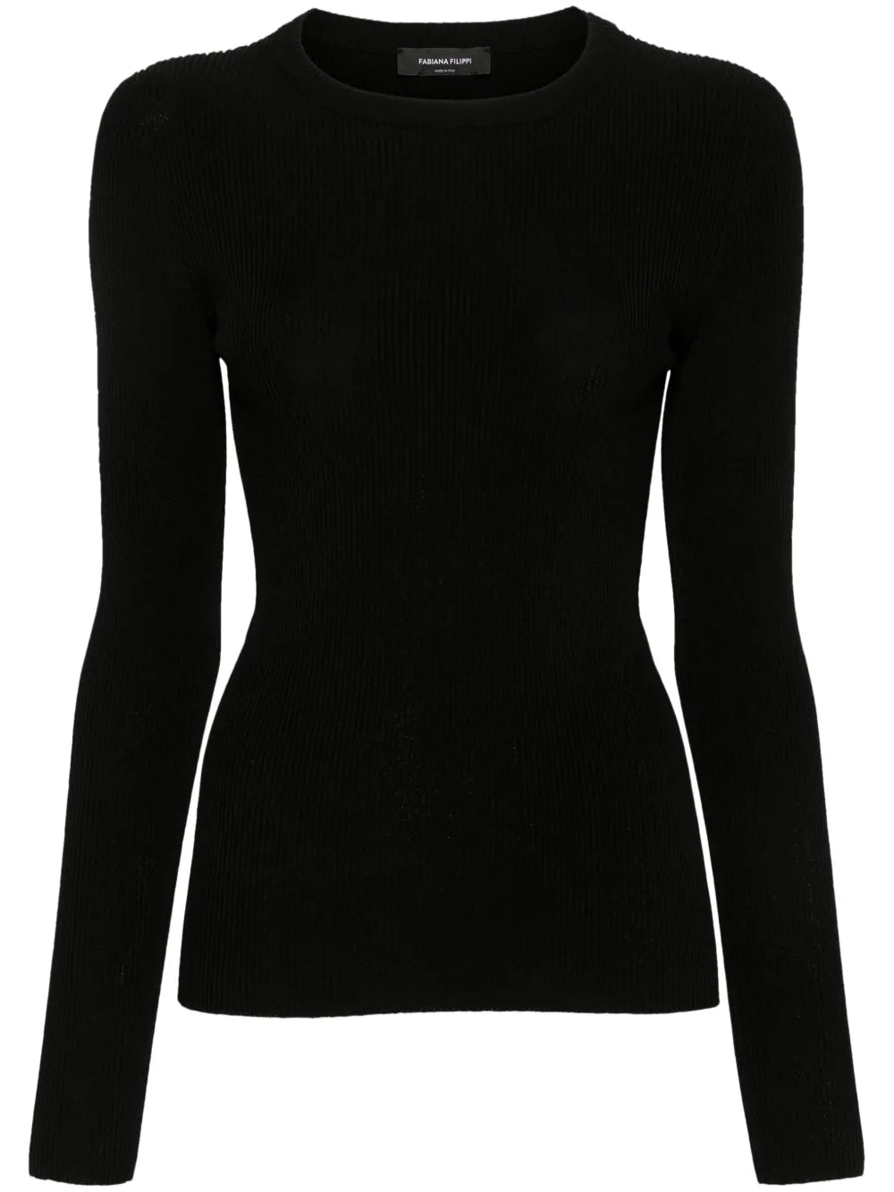 Crew-Neck Ribbed Jumper