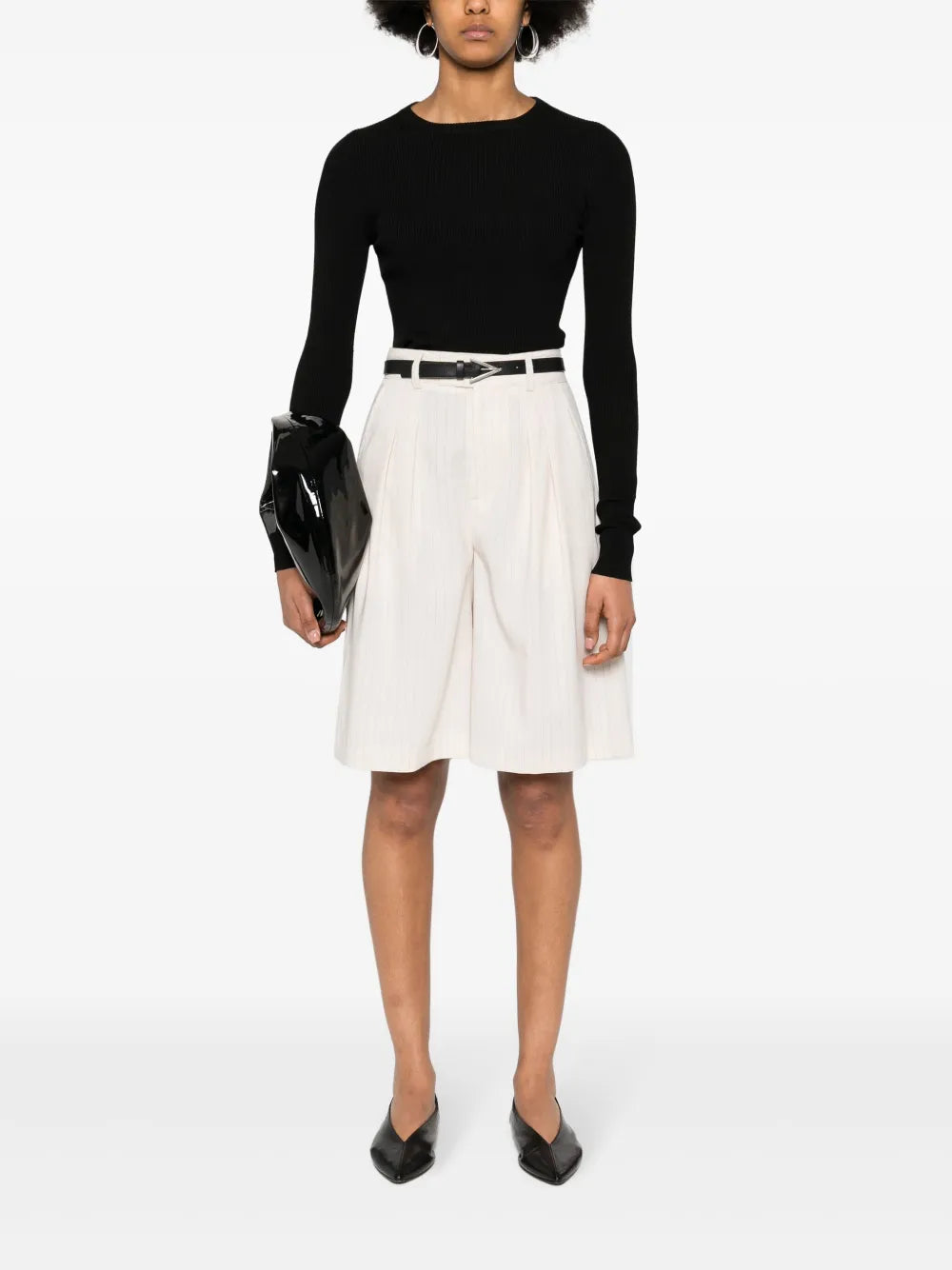 Crew-Neck Ribbed Jumper