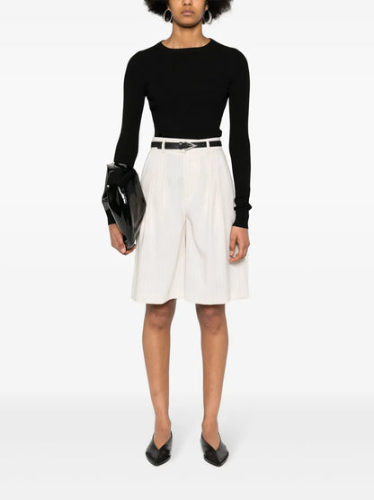 Crew-Neck Ribbed Jumper