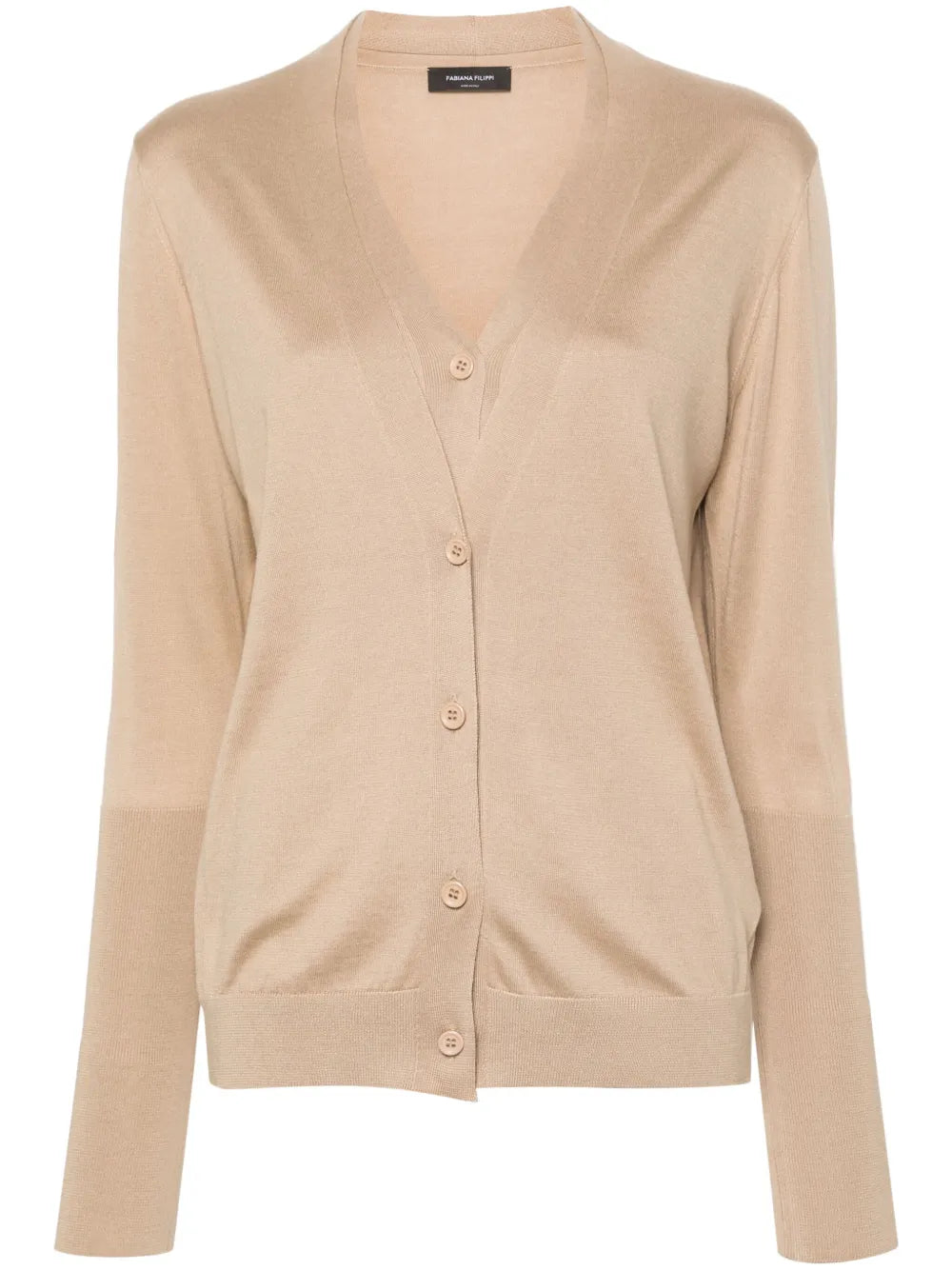 Layered-Detail Cardigan