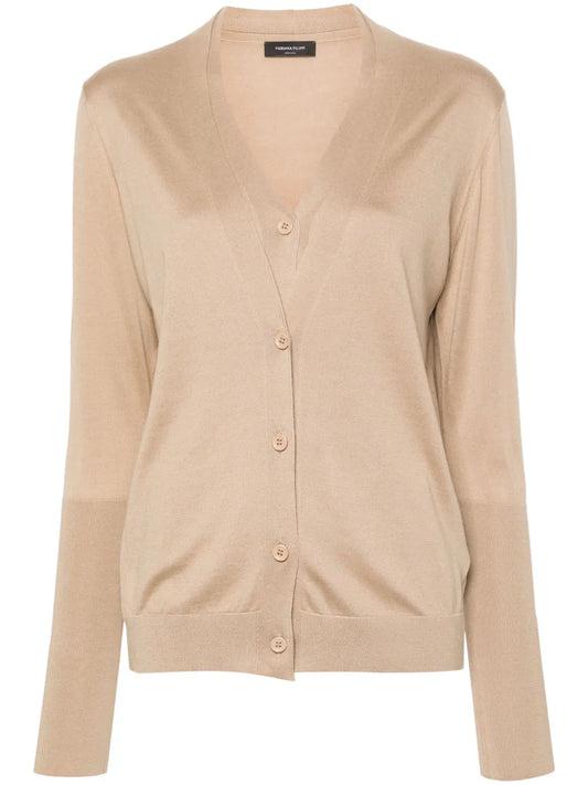 Layered-Detail Cardigan