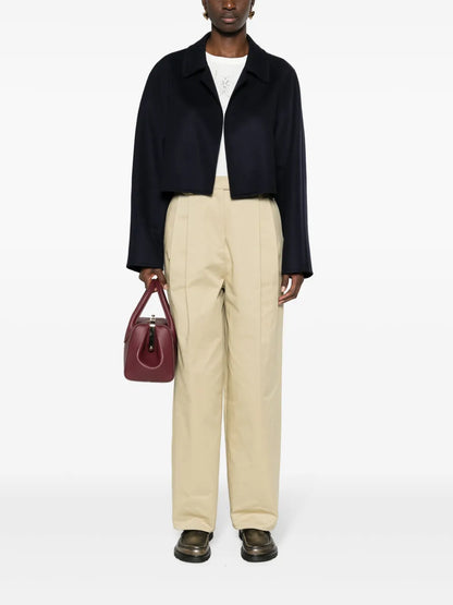 Open-Front Felted Cropped Jacket